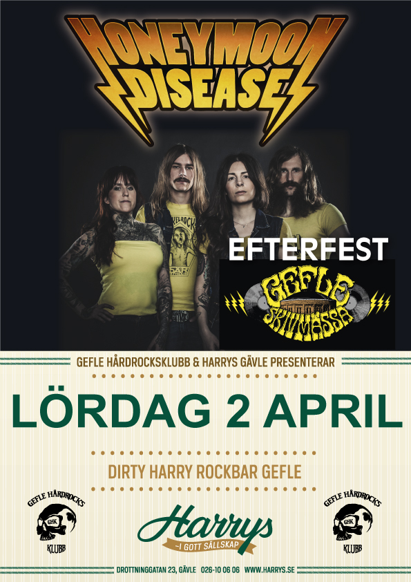 Honeymoon Desease – Efterfest till skivmässa